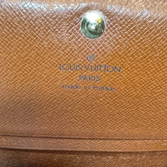 Louis Vuitton VintageBrown Monogram Porte-Monnaie Tresor Wallet